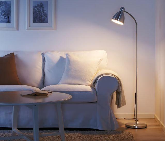 IKEA LERSTA Vloerlamp / Leeslamp, Huis en Inrichting, Lampen | Vloerlampen, Gebruikt, 100 tot 150 cm, Ophalen of Verzenden, Metaal