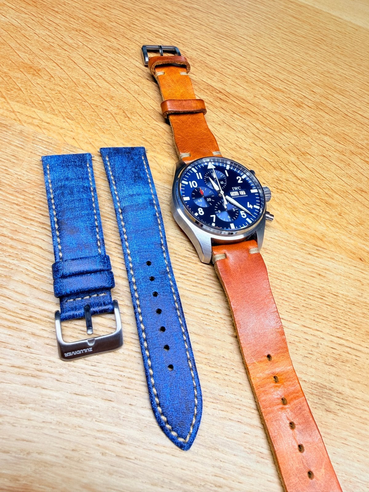 IWC Pilot Chronograph - Prachtig Herenhorloge, Overige merken, Leer, Staal, Polshorloge