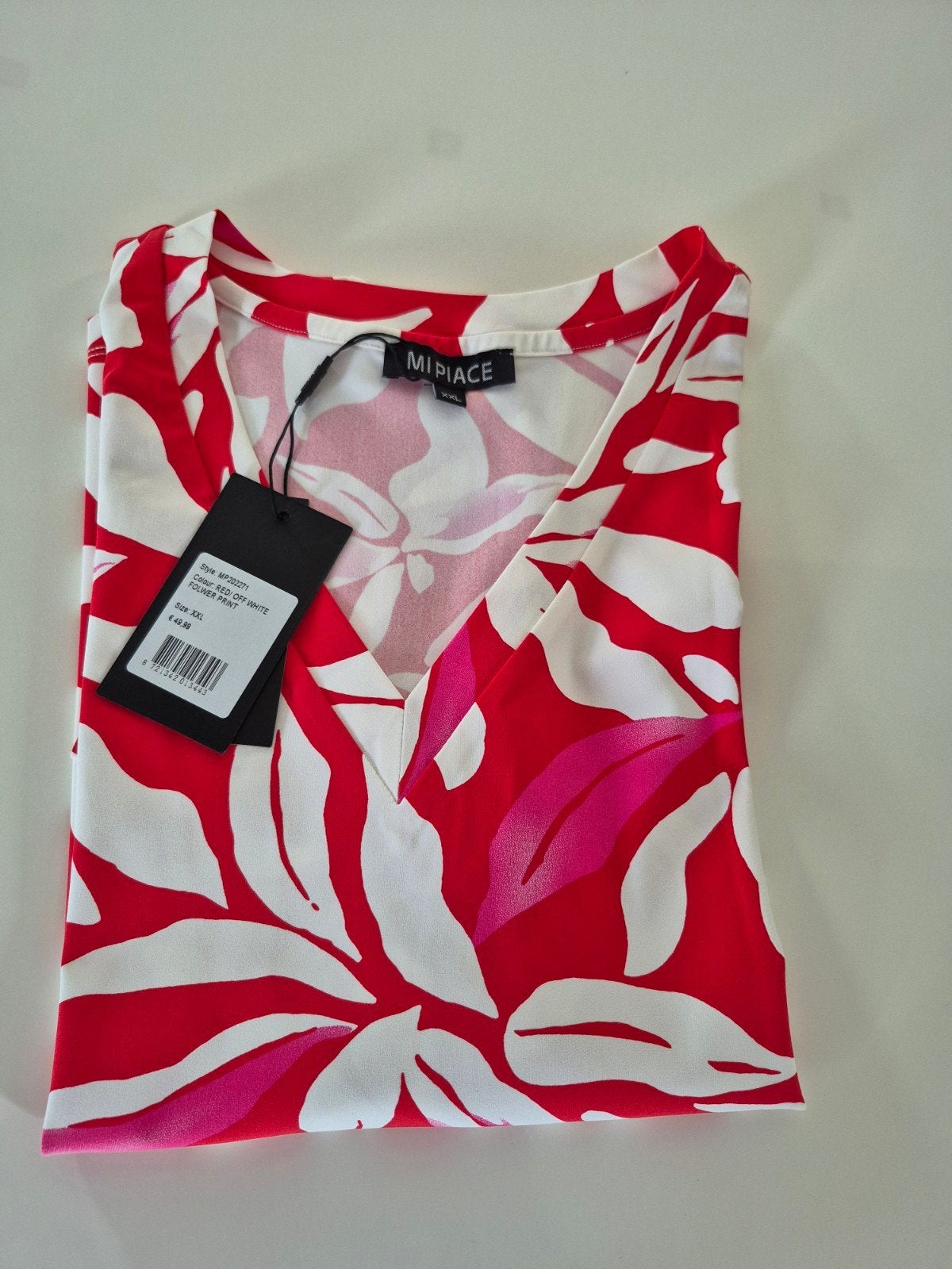 Nieuw Mi Piace shirt XXL rood wit bloemenprint, Kleding | Dames, T-shirts, Mi Piace, Maat 46/48 (XL) of groter, Nieuw, Ophalen of Verzenden