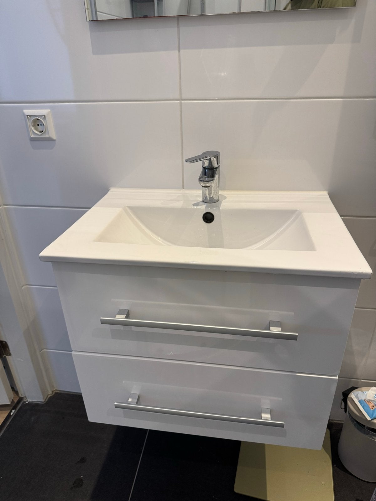 Badkamermeubel met wastafel en kraan, Ophalen, Gebruikt, 50 tot 100 cm, Minder dan 100 cm