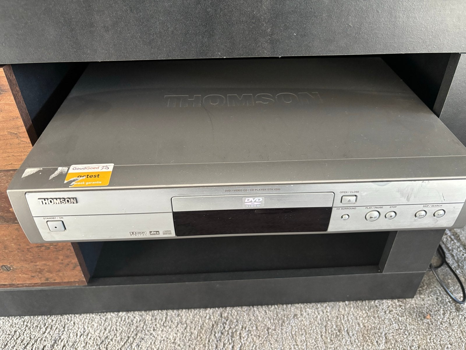 Thomson DTH 6200 DVD/CD-speler, Audio, Tv en Foto, Ophalen of Verzenden, Gebruikt, Dvd-speler, Overige merken