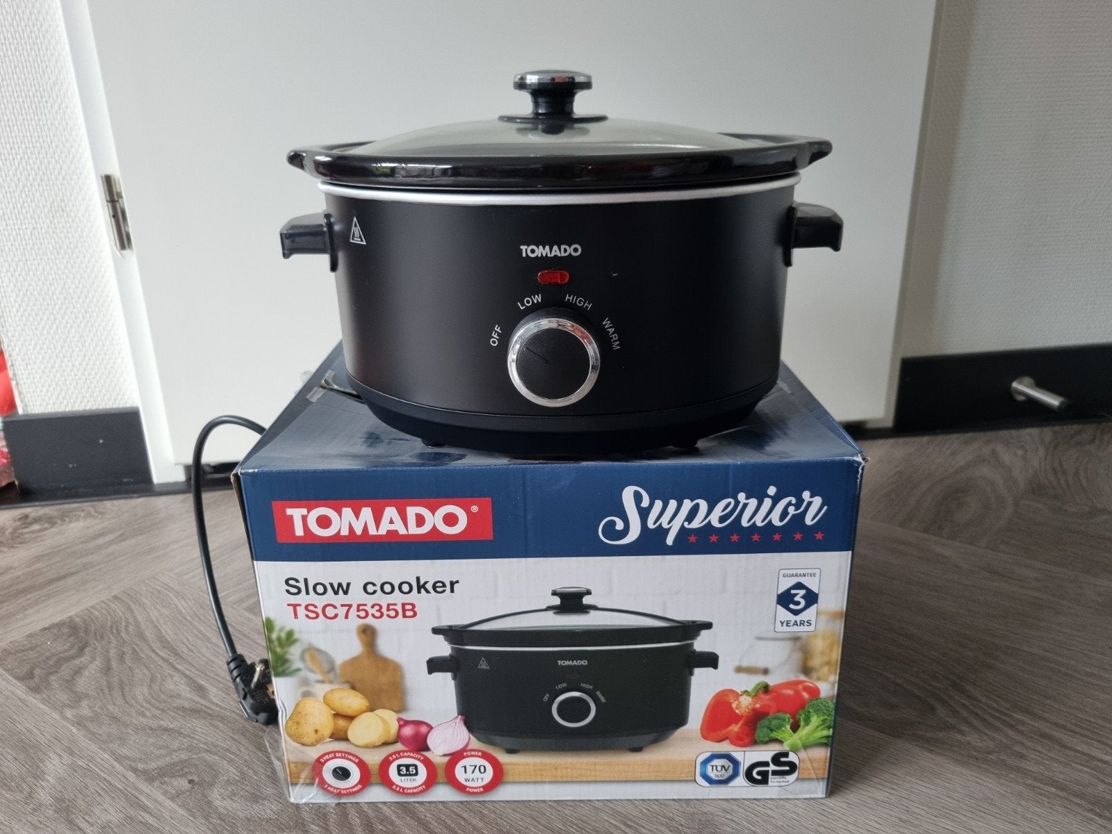 Tomado Superior TSC7535B Slowcooker - Zo goed als nieuw, Ophalen, Zo goed als nieuw