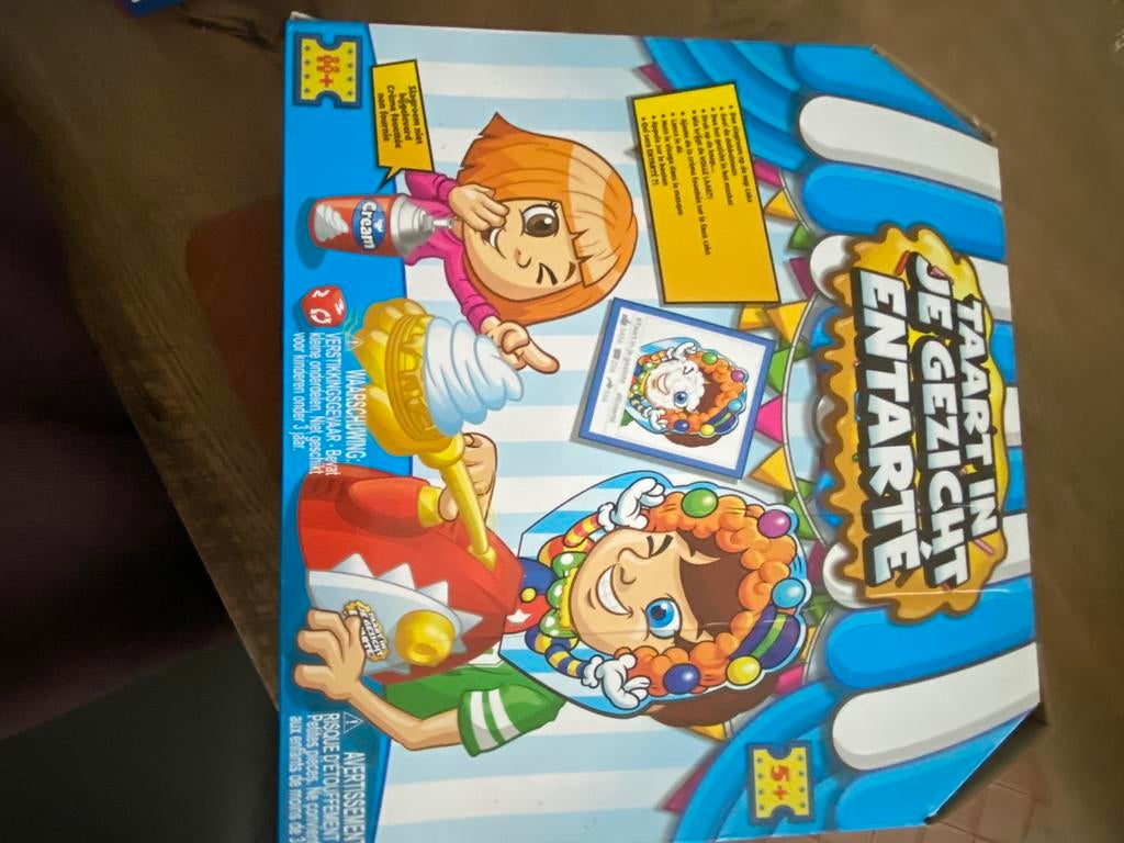 Taart en gezicht spel, Ophalen of Verzenden