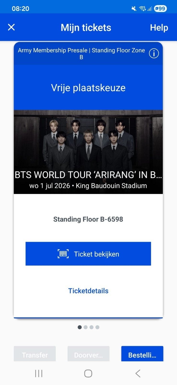 BTS 1 juli Brussel, Tickets en Kaartjes, Twee personen, Juli