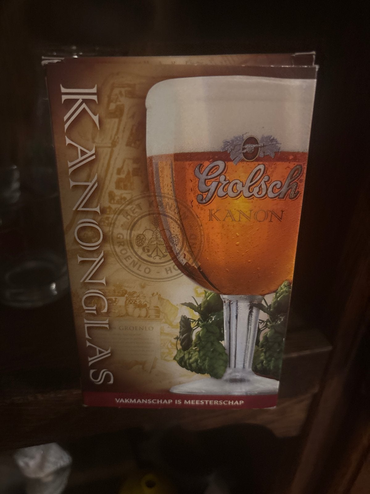 Grolsch Kanonglas - Nieuw in verpakking, Nieuw, Ophalen of Verzenden, Overige merken, Glas