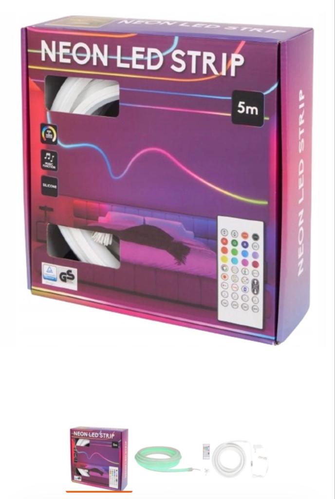 GEZOCHT!! Neon LED Strip 5m met Afstandsbediening, Ophalen of Verzenden, Nieuw, Modern, Sfeervol, Decoratief