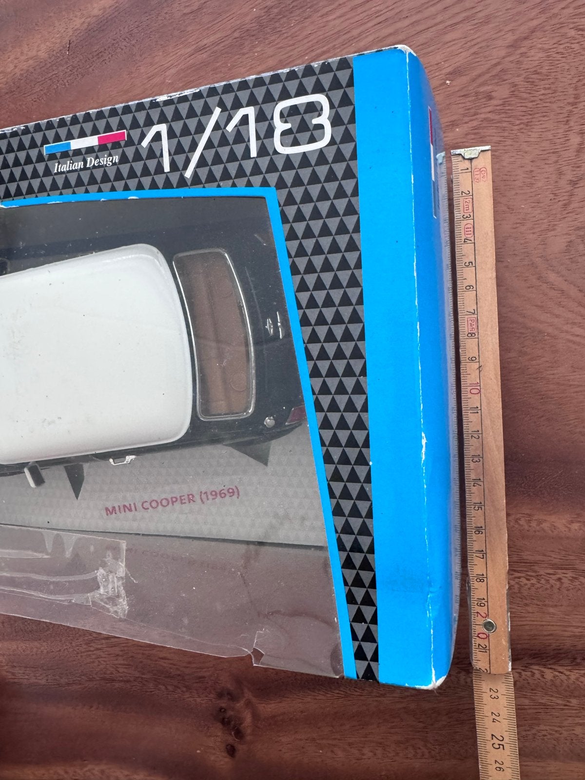 Burago Mini Cooper (1969) 1/18 schaalmodel, Ophalen of Verzenden, Zo goed als nieuw, Auto, Bburago