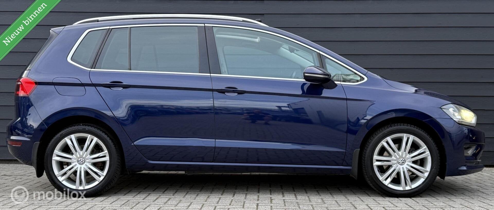 Volkswagen Golf Sportsvan 1.4 TSI Pano.dak/Trekhaak/Clima/Cr, Auto's, Gebruikt, Euro 6, 4 cilinders, Blauw