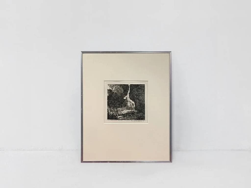 Johan Breuker Villa Falconieri - Hand gesigneerd | 1976, Ophalen, Overige materialen, Overige technieken, Landschap