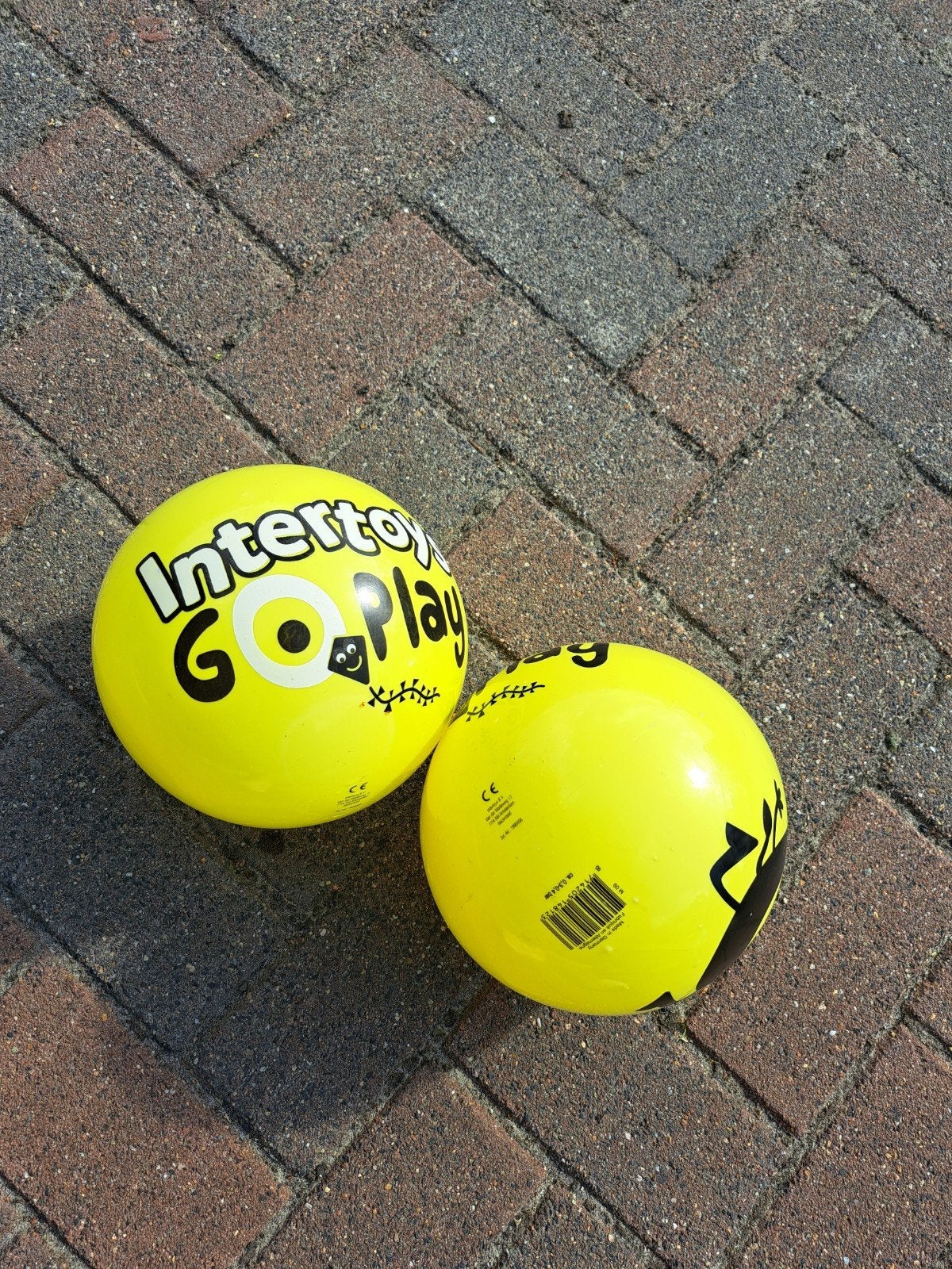 2x Intertoy Go Play gele ballen, Ophalen of Verzenden