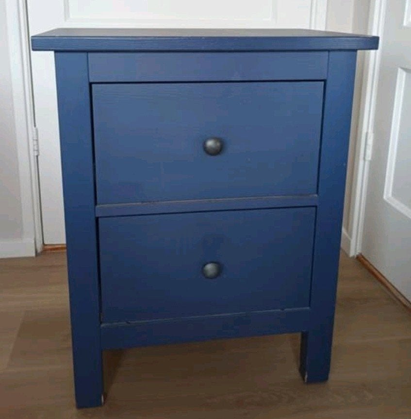 GEZOCHT !! ikea hemnes nachtkastje blauw, Ophalen, Zo goed als nieuw, Minder dan 45 cm