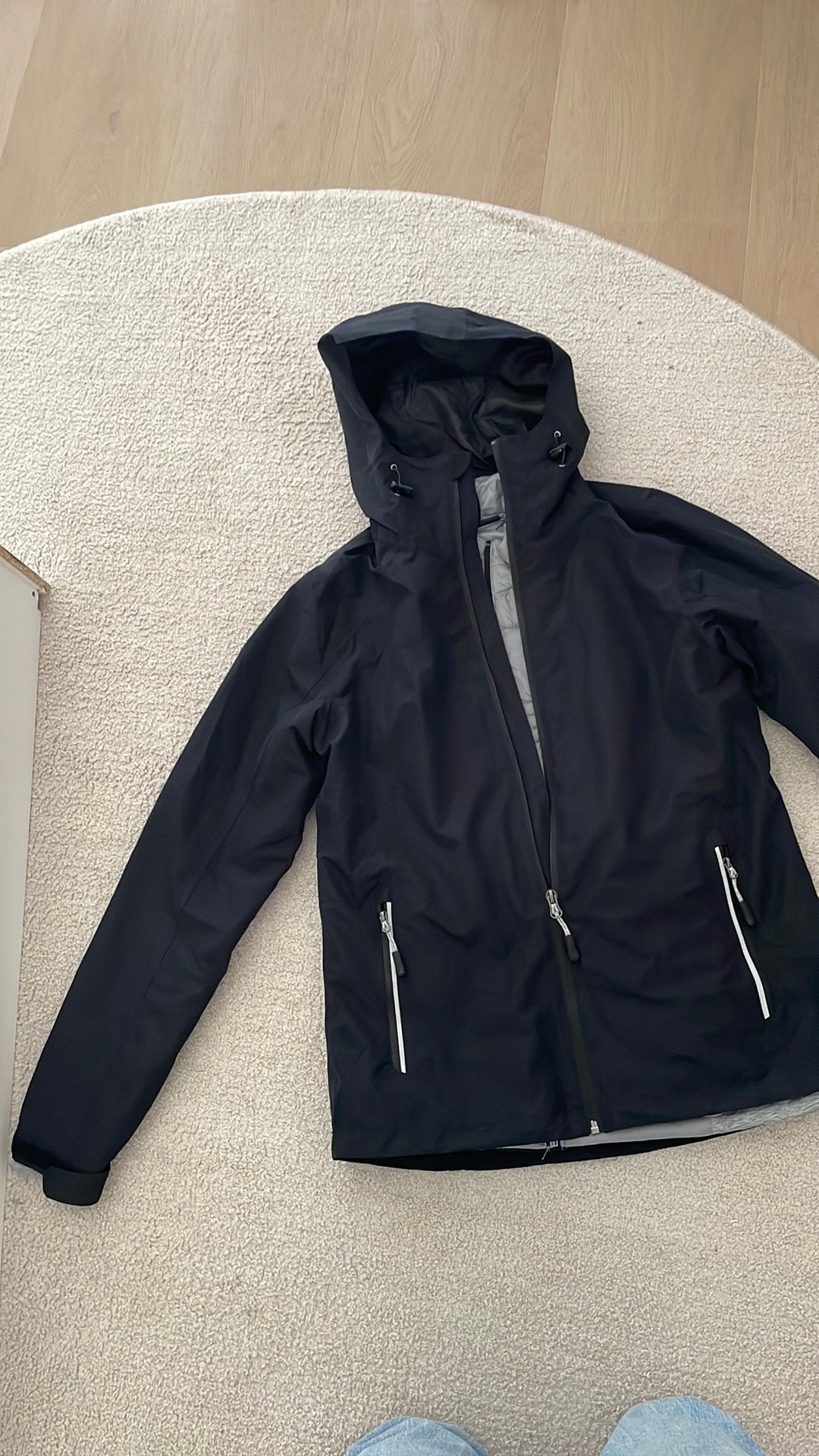 Nieuwe zwarte dsmes jas met binnenjasje mt 38, Ophalen of Verzenden, Nieuw, Maat 38/40 (M), Zwart