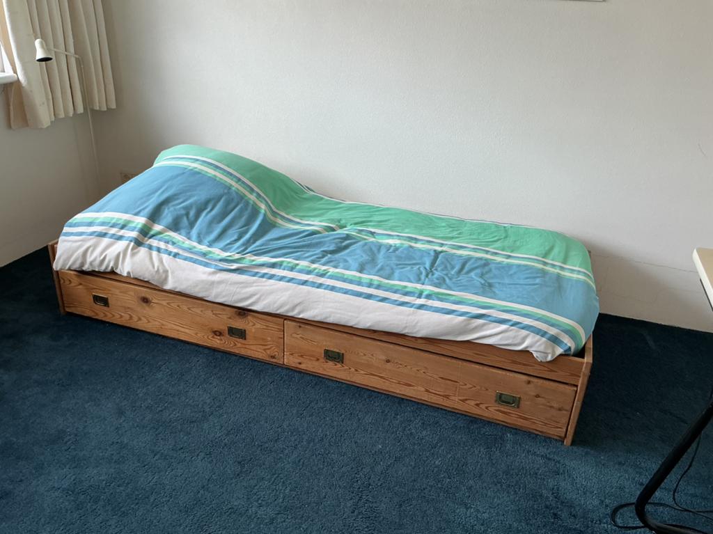 Eenpersoons bed, Ophalen, Gebruikt, Eenpersoons, 80 cm