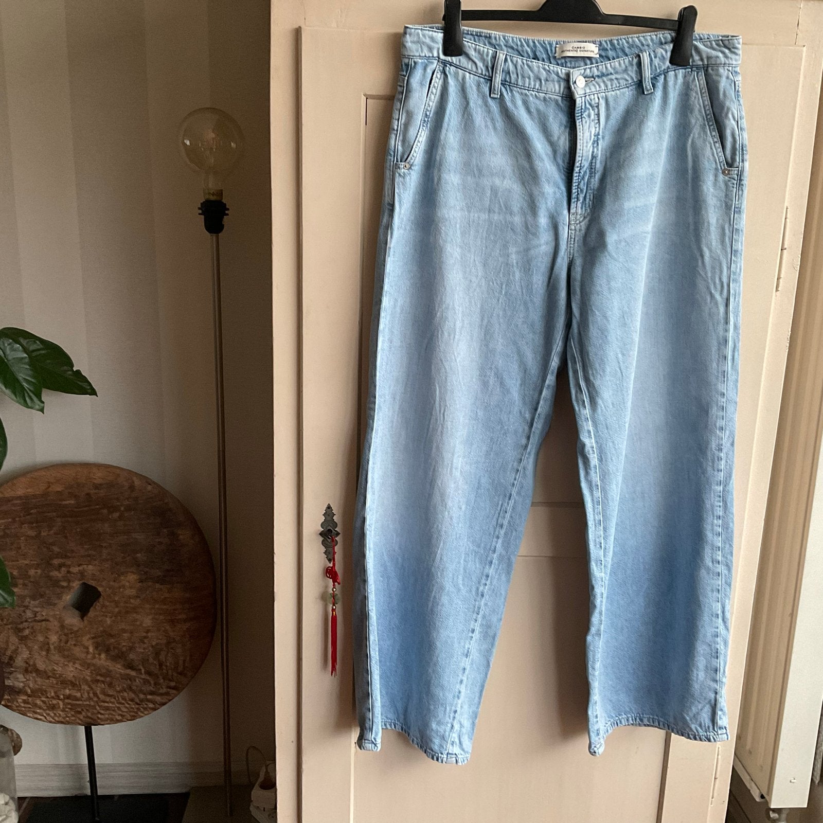 Cambio wide leg spijkerbroek maat 46, Ophalen of Verzenden, Zo goed als nieuw, Blauw, Overige jeansmaten