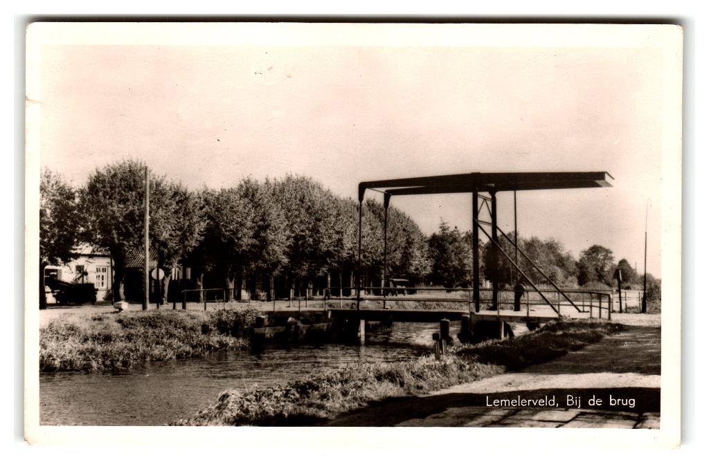 Lemele, Lemelerveld, Bij de brug, Verzenden, 1940 tot 1960, Gelopen, Overijssel