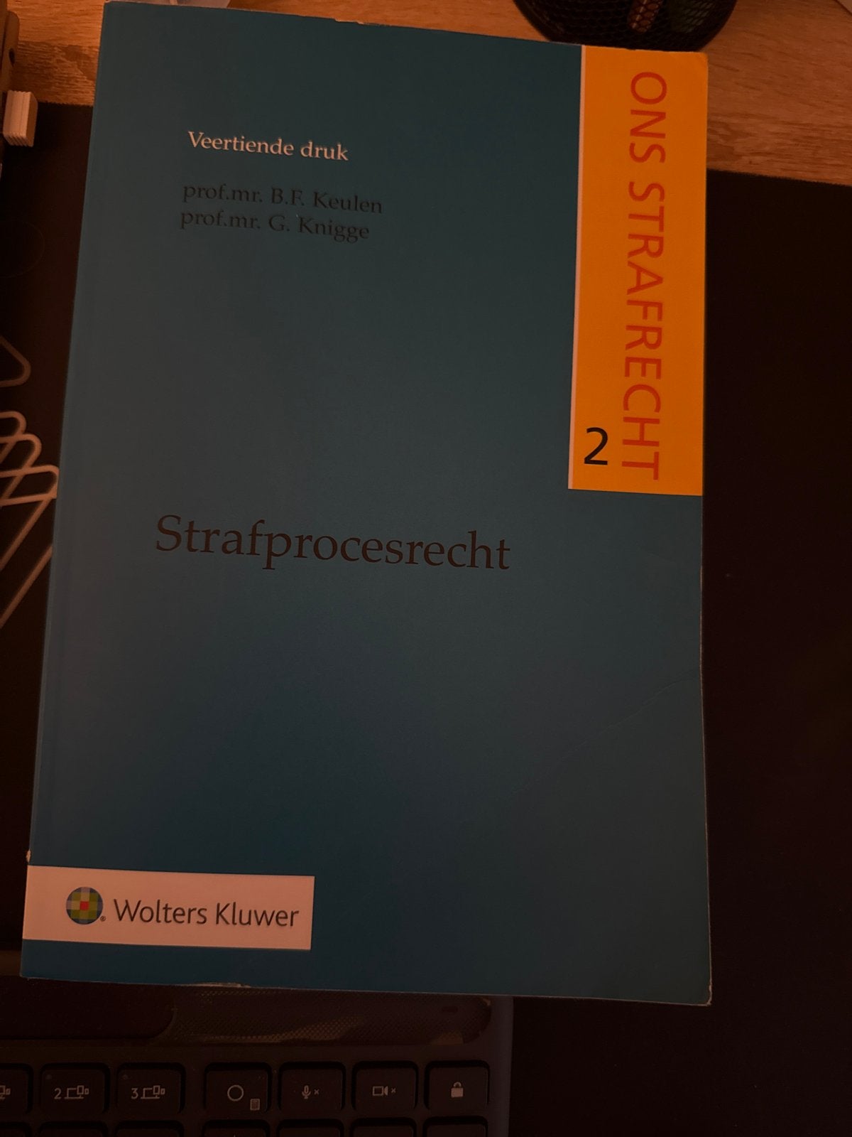 Ons Strafrecht Deel 2: Strafprocesrecht (14e druk), Ophalen of Verzenden, Gamma, Zo goed als nieuw, WO