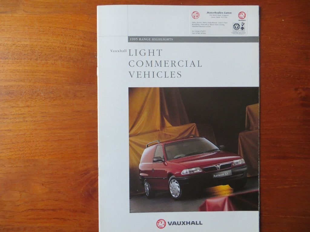 Vauxhall Light Commercial Vehicles 1995, Ophalen of Verzenden, Nieuw, Overige merken