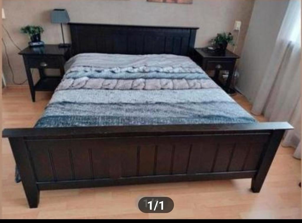 Koloniaal bruin bed 160x200, Ophalen