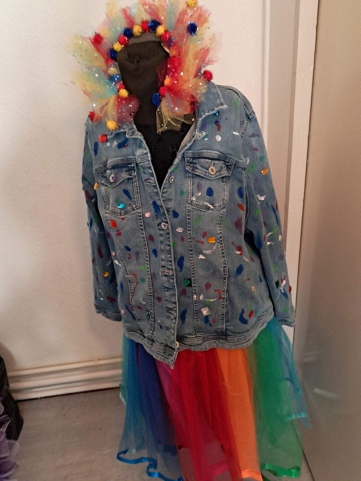 jas petticoat kopstuk, Ophalen of Verzenden, Zo goed als nieuw, Maat 46/48 (XL) of groter, Carnaval