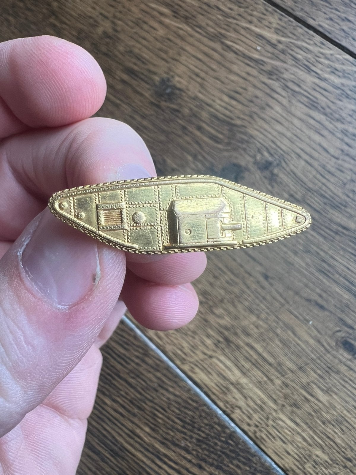 WO2 Amerikaans Tank Corps Officer Insignia embleem, Amerika, Verzenden, Embleem of Badge