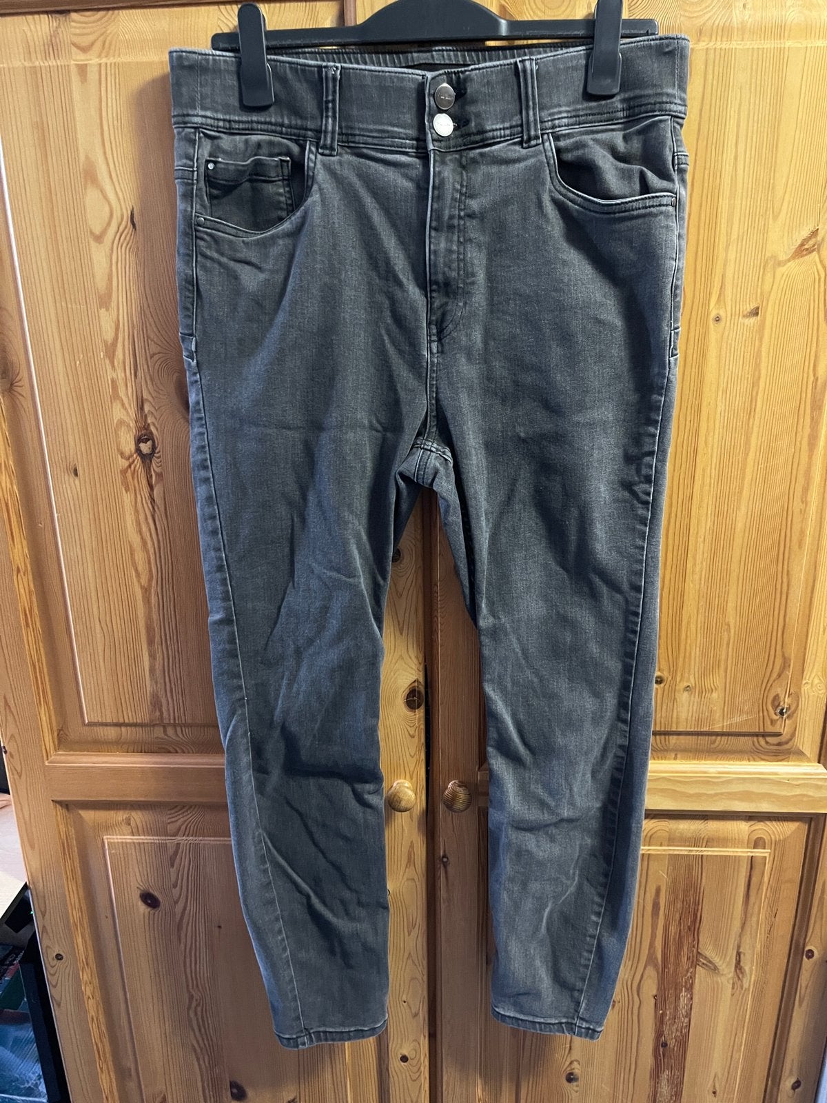 Broek, merk M&S Mode, Maat 46/48 (XL) of groter, Ophalen of Verzenden, Zo goed als nieuw, Grijs