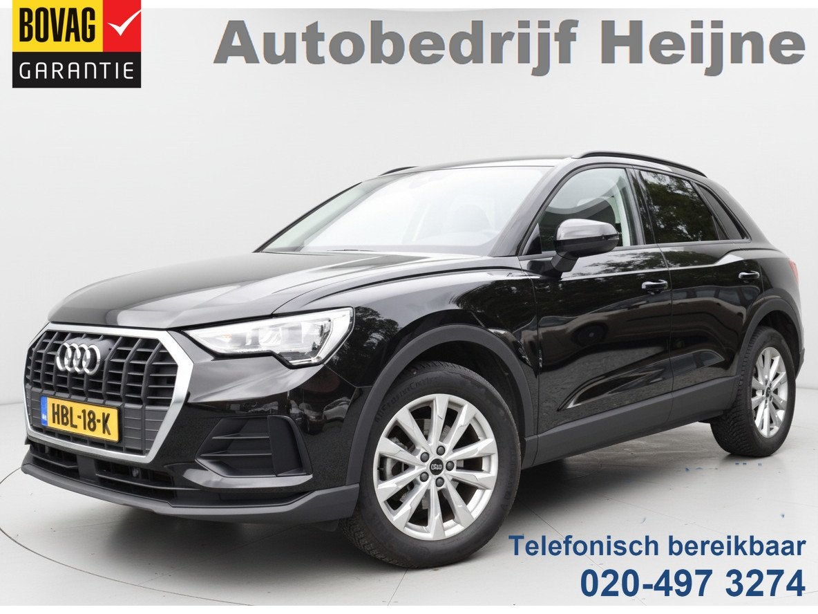 Audi Q3 35TFSI 150PK S-TRONIC PRO LINE VIRTUAL/PDC/NAVI, Auto's, 15 km/l, 4 cilinders, 1505 kg, Zwart