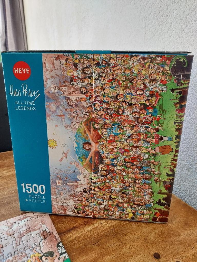 te koop Heye puzzel All Time Legends Hugo Prades, Ophalen of Verzenden, 500 t/m 1500 stukjes, Zo goed als nieuw, Legpuzzel