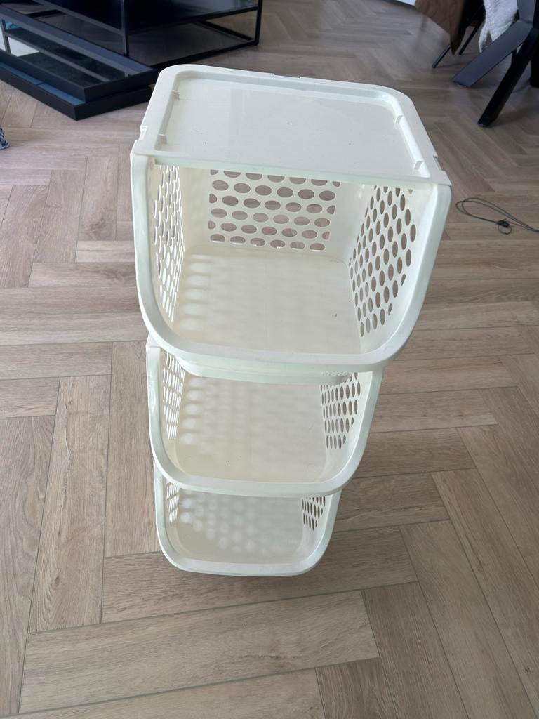 Gouden etagere fruitschaal, Huis en Inrichting, Overige materialen, Schaal, Rond, Ophalen of Verzenden