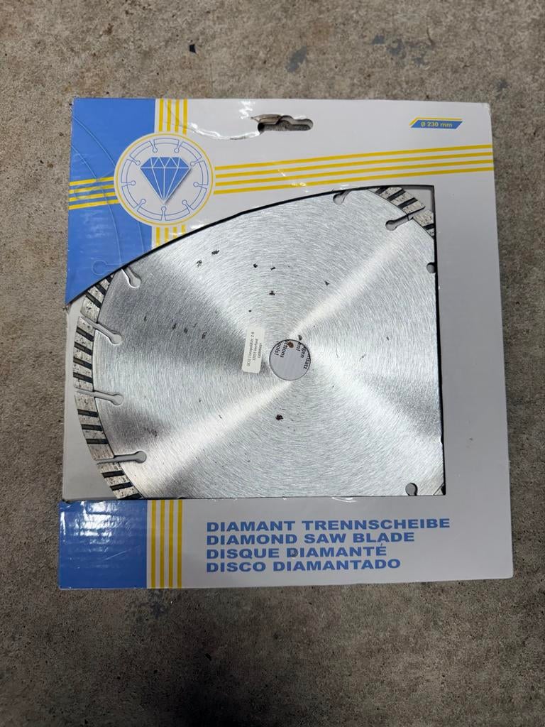Gloednieuwe diamant zaagblad 230 mm, Ophalen of Verzenden, Nieuw