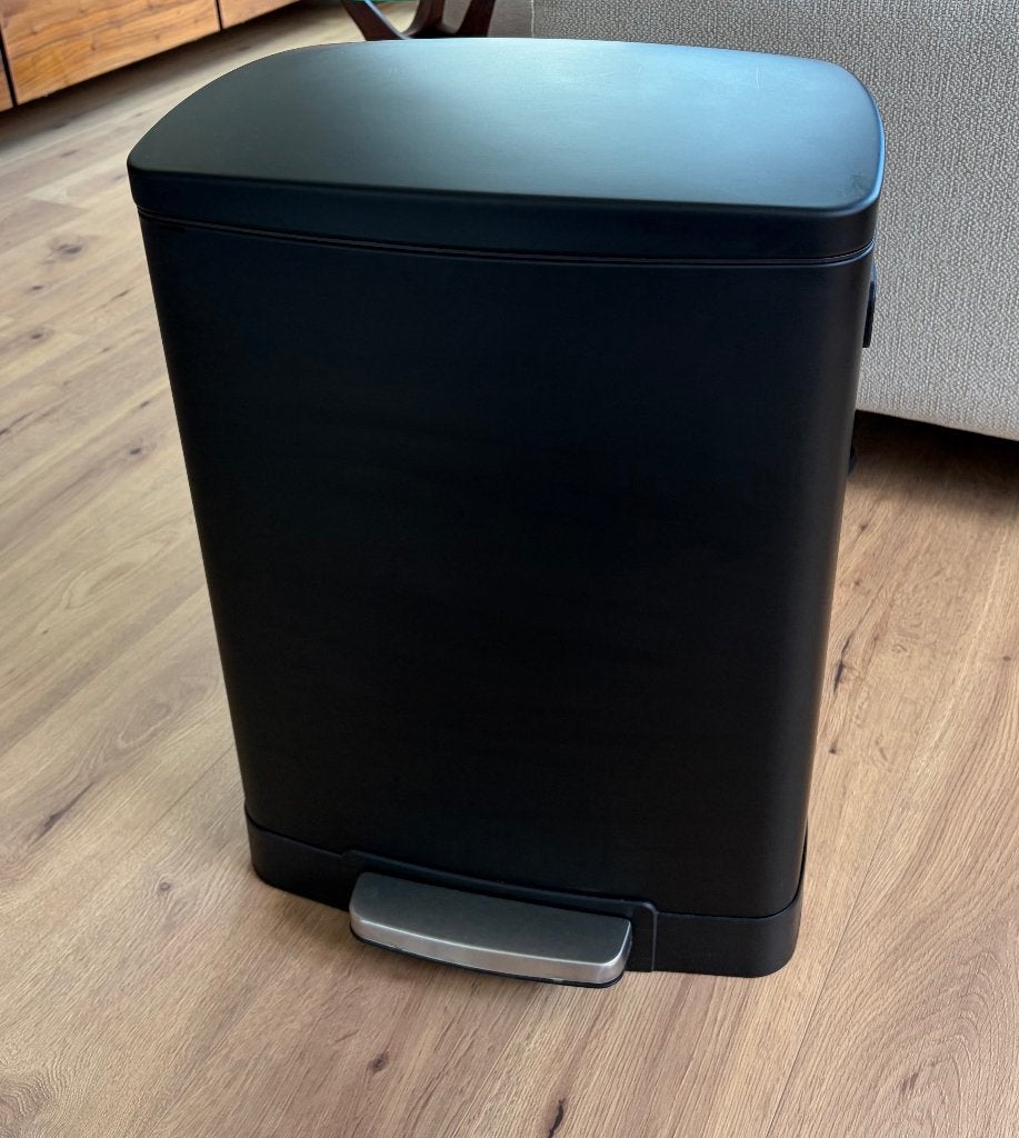 Prullenbak, Ophalen, Overige materialen, Met pedaal, 50 tot 75 cm