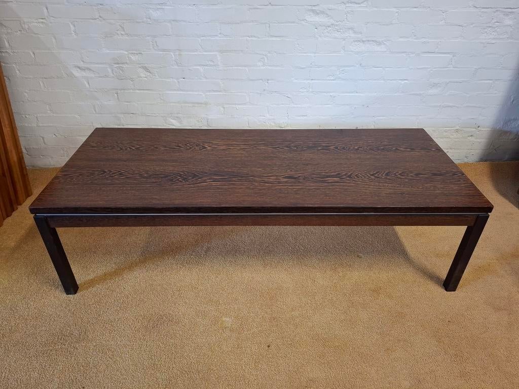 Vintage wenge salontafel mid century design tafel, Huis en Inrichting, Tafels | Salontafels, Zo goed als nieuw, 50 tot 100 cm