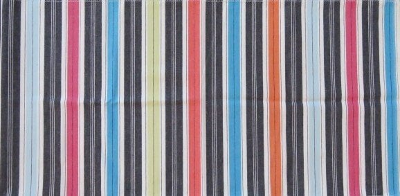 Vintage lap stof gestreept canvas, Hobby en Vrije tijd, Stoffen en Lappen, Meerkleurig, Nieuw, Ophalen of Verzenden, 30 tot 120 cm