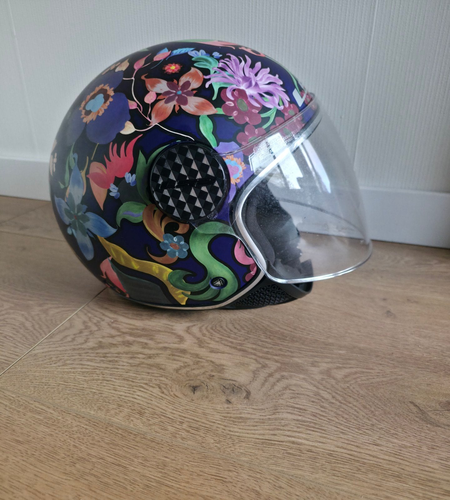 scooter helm (jethelm), Fietsen en Brommers, Ophalen of Verzenden, Zo goed als nieuw, Medium, LS2
