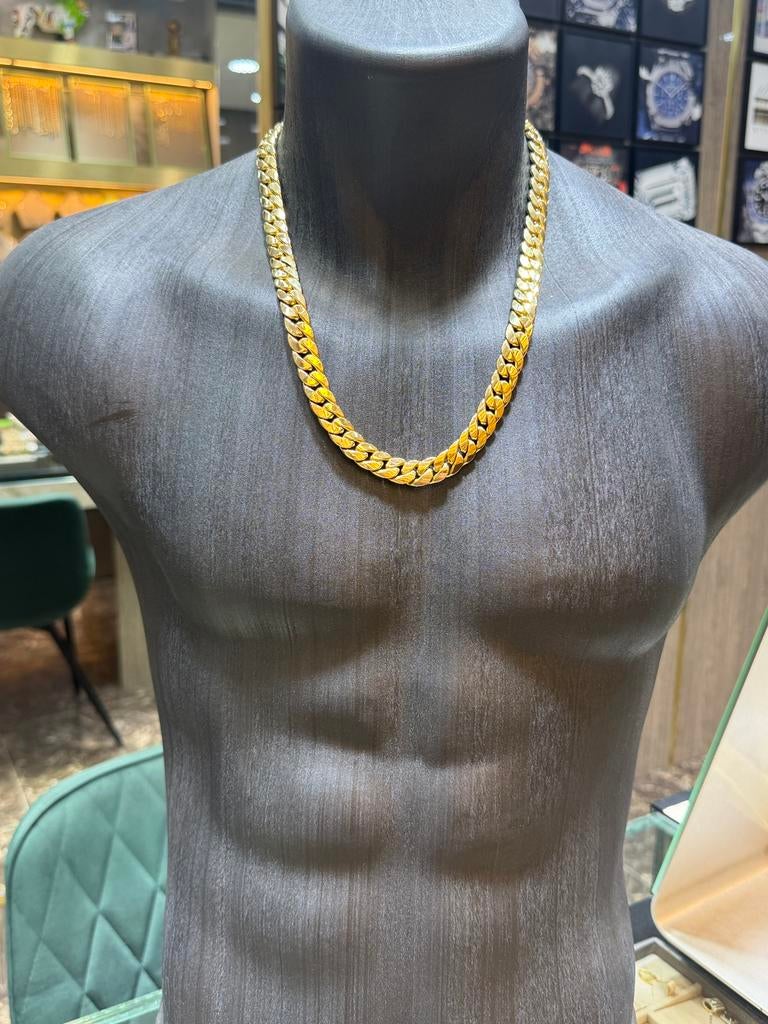 18KT Goud - 51.7 Gram - Ketting - CUBAN, Ophalen, Nieuw, Goud