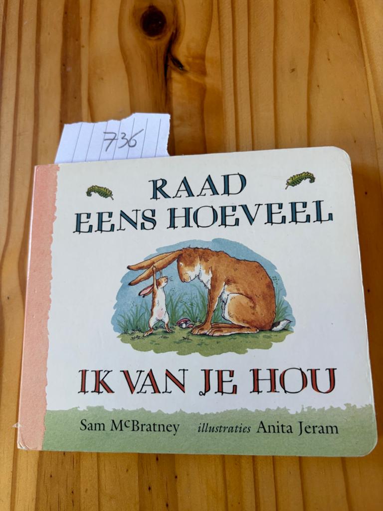 Sam McBratney - Karton raad eens hoeveel ik van je hou, Ophalen of Verzenden, Zo goed als nieuw, Sam McBratney, Prentenboek