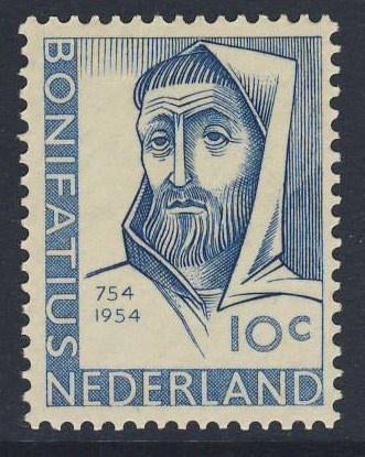 Postfris, Bonifatius 1954 NVPH 646, Postzegels en Munten, Postzegels | Nederland, Verzenden, Na 1940, Postfris