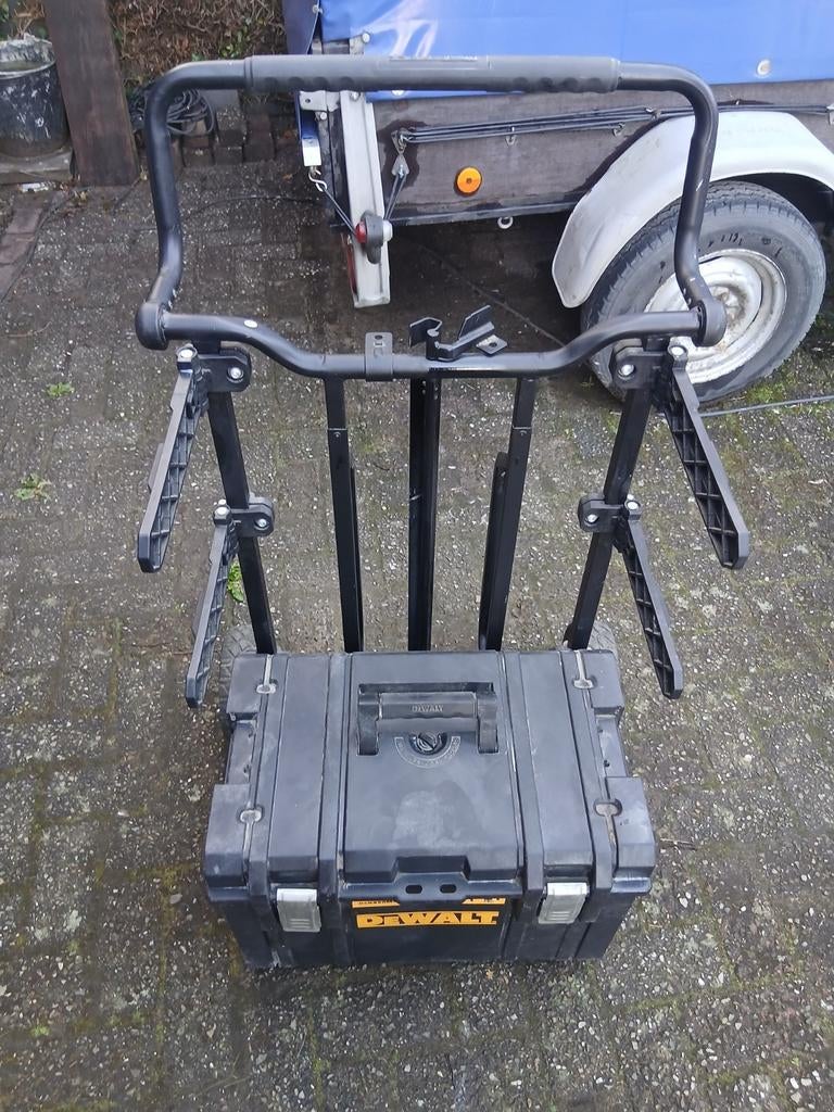 DeWalt TSTAK gereedschapskist met trolley, Doe-het-zelf en Verbouw, Gereedschapskisten, Ophalen of Verzenden, Gebruikt