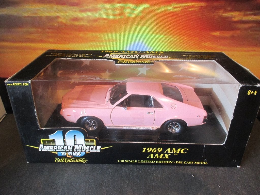 1/18 1969 AMC AMX - ERTL Limited Playboy Playmates Edition, Hobby en Vrije tijd, Ophalen of Verzenden, Nieuw, Overige merken