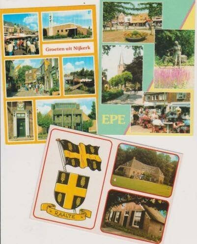 ansichtkaarten Epe, Raalte, Nijkerk, Nieuw Millingen, Verzamelen, Ansichtkaarten | Nederland, Ophalen of Verzenden, 1980 tot heden