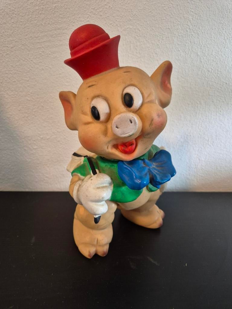 Vintage disney biggetjes figuur zeldzame vondst, Ophalen of Verzenden, Gebruikt