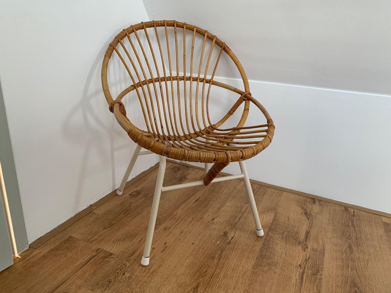 Vintage Rotan Fauteuil – Rohé Noordwolde - Jaren 60, Ophalen