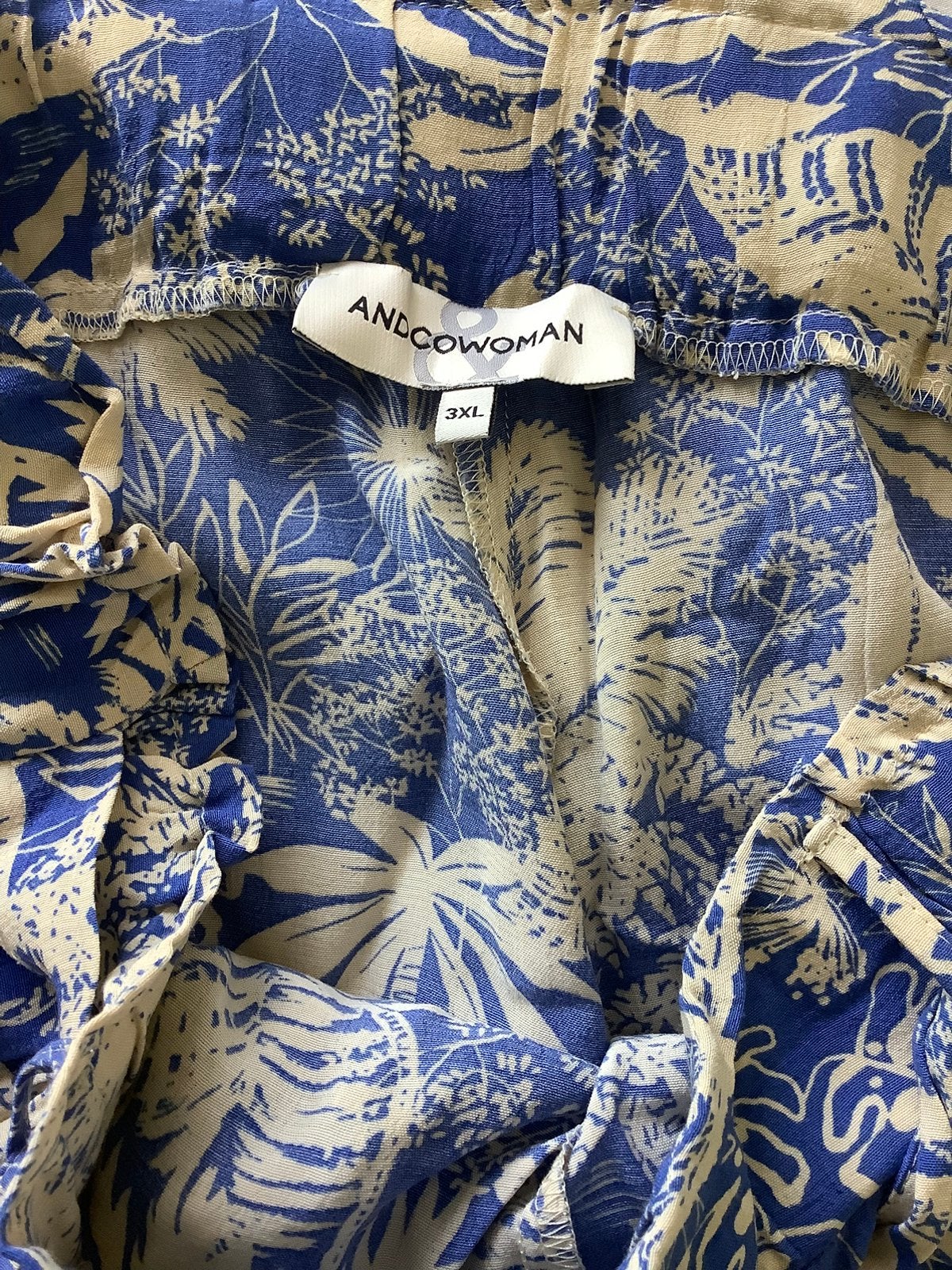 Leuke wijde broek maat 3XL/46, Kleding | Dames, Grote Maten, Ophalen of Verzenden, Nieuw, Overige kleuren, Broek of Spijkerbroek