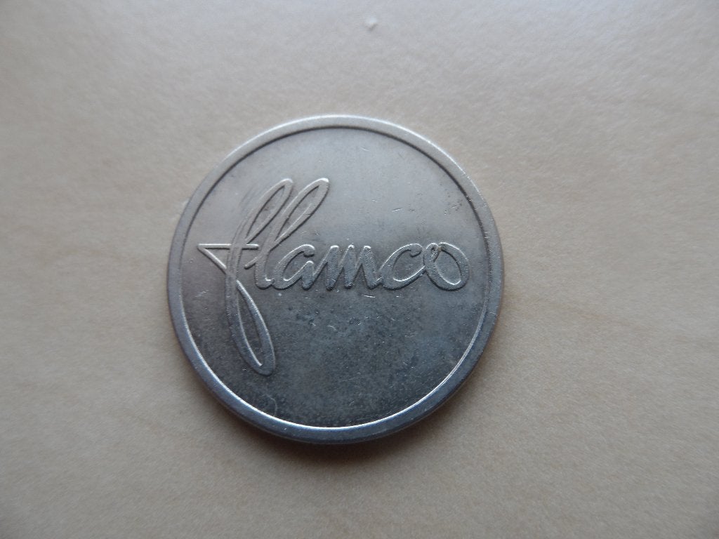 Koffie penning kantine munt Flamco, Ophalen of Verzenden, Overige materialen