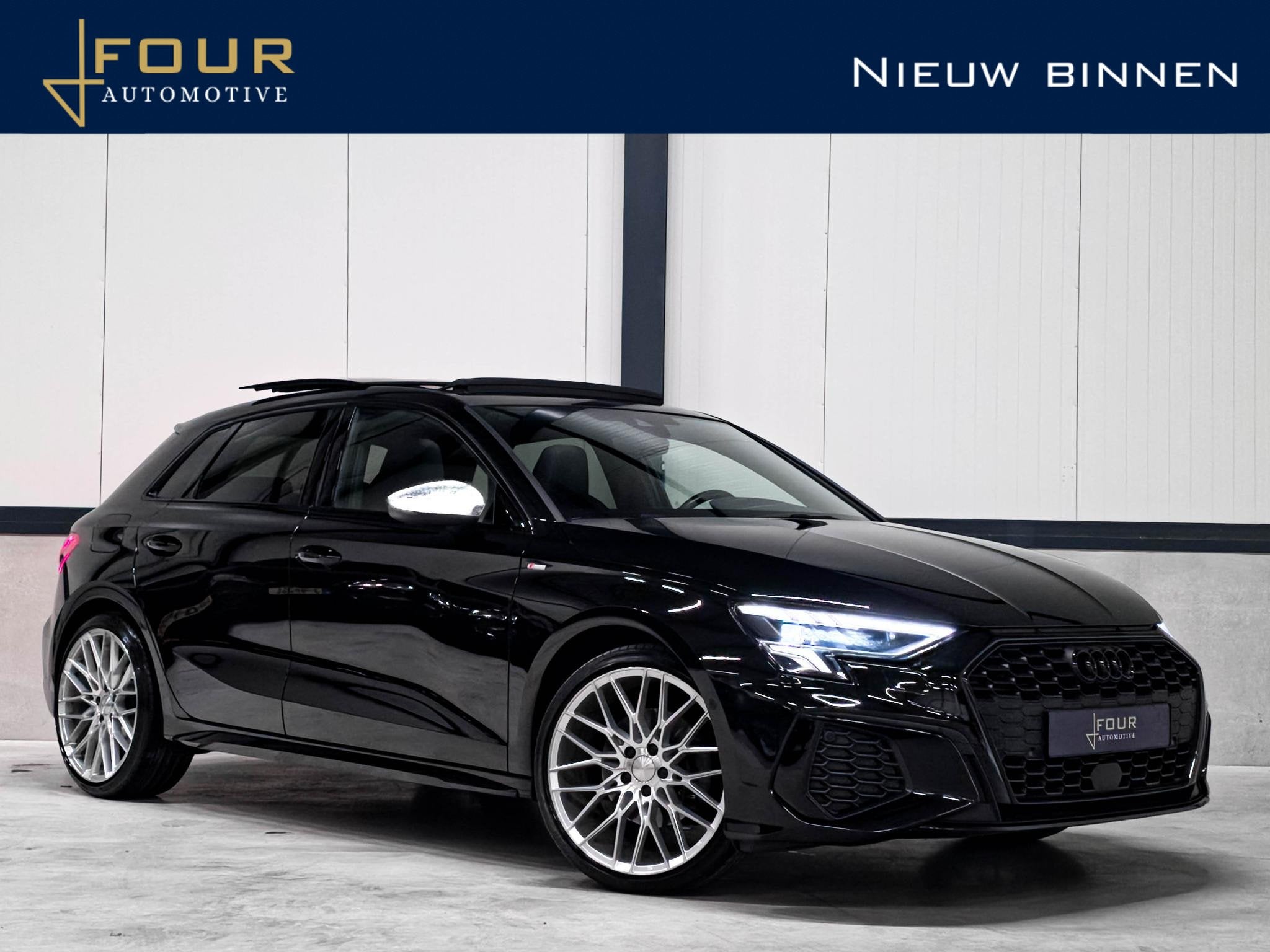 Audi A3 Sportback 35 TFSI S edition | Panoramadak | RS Stoel, Automaat, 1498 cc, Zwart, Auto-Union-Straße 1
85057  Ingolstadt, DE