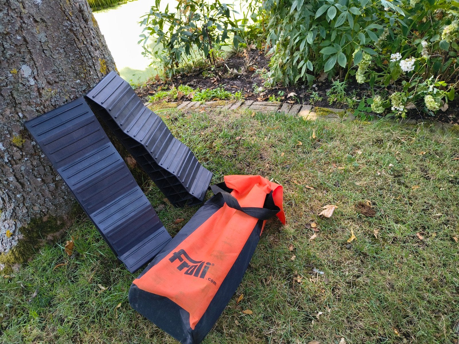 Froli oprijblokken met oranje opbergzak, Ophalen of Verzenden, Gebruikt