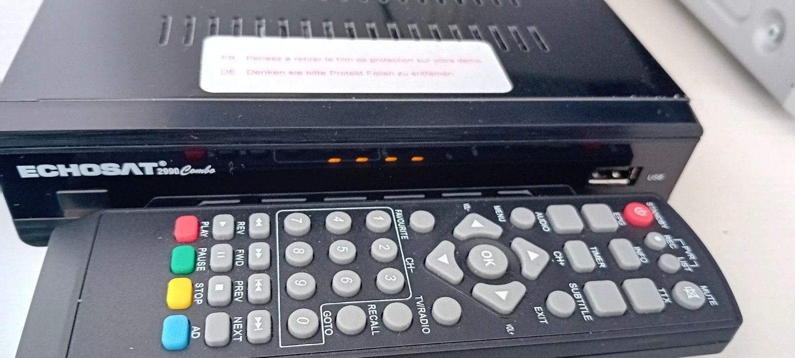 Echosat 2990 Combo Digitale Satellietontvanger, Ophalen of Verzenden, Zo goed als nieuw, Decoder