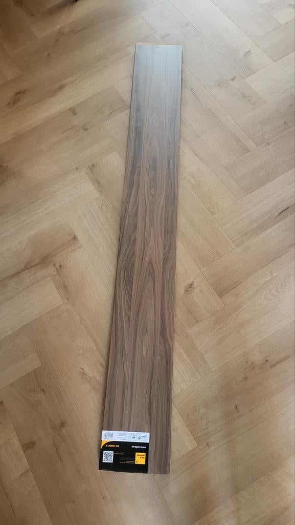 Walnoot look vensterbank mdf 163 cm lang, Ophalen, 25 tot 50 mm, Nieuw, Plank