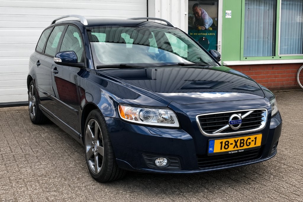 Volvo V50 D2 Summum | Navi | Leder | Climate | Cruise, Auto's, Voorwielaandrijving, Automatische klimaatregeling, 4 cilinders