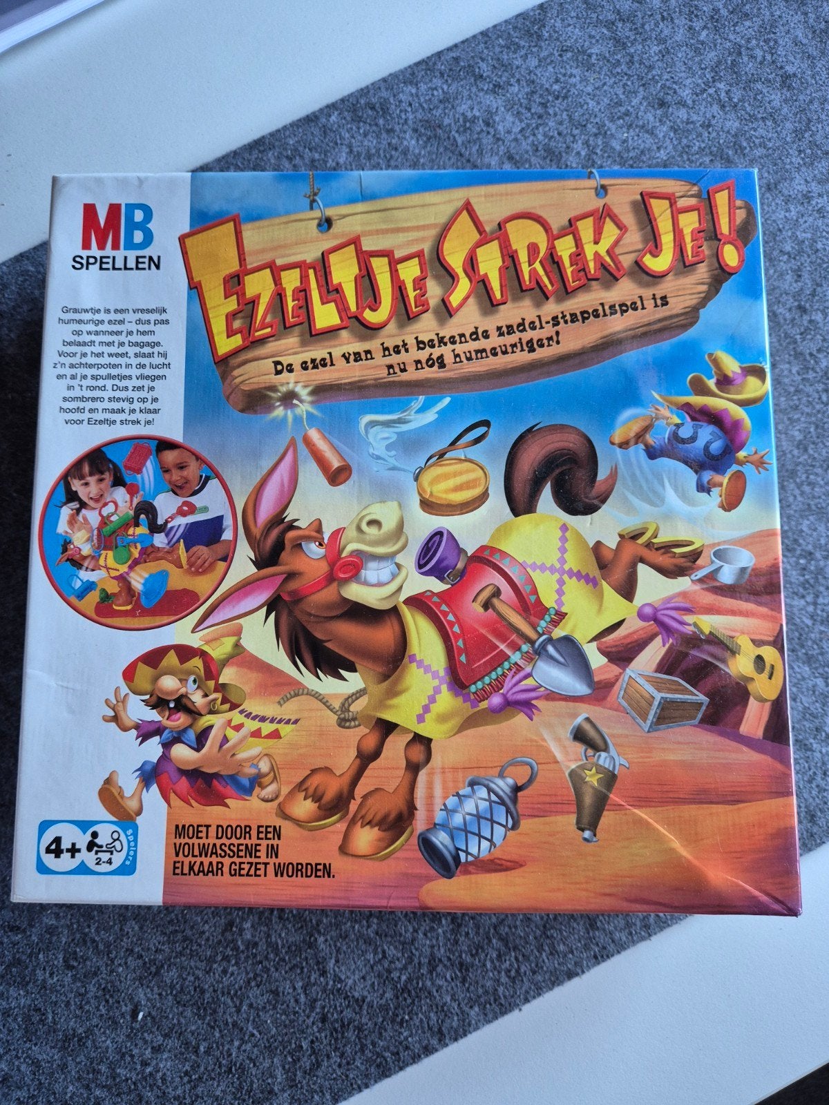 Ezeltje Strek Je! Spel, Een of twee spelers, Ophalen of Verzenden, Gebruikt, MB Spellen
