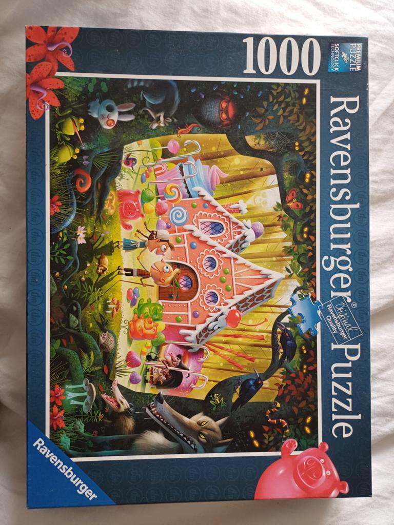 Ravensburger Legpuzzel 1000 stukjes - Snoephuisje, Ophalen of Verzenden, 500 t/m 1500 stukjes, Gebruikt, Legpuzzel